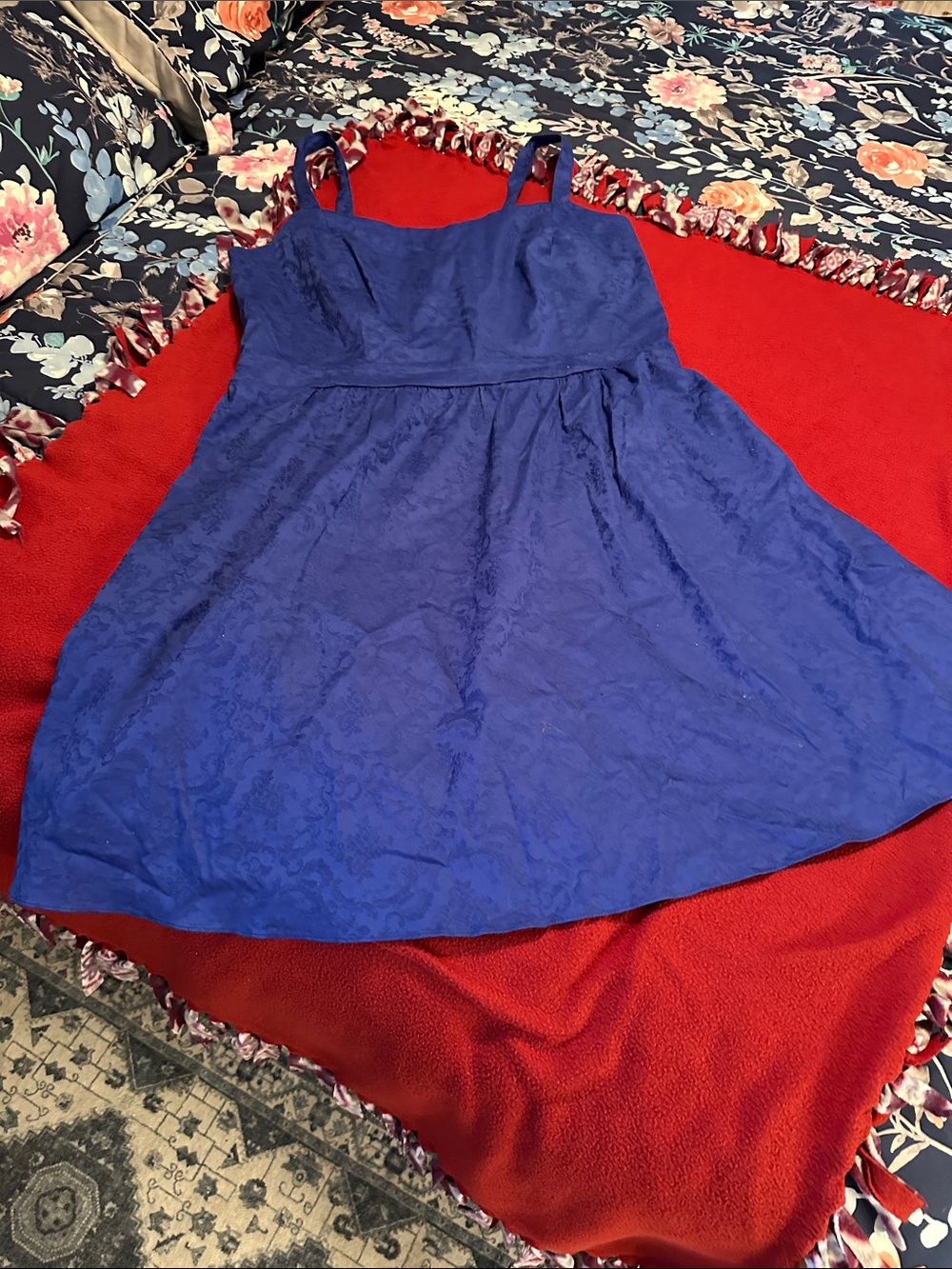 City Chic Royal Blue Lace Sundress for ladies